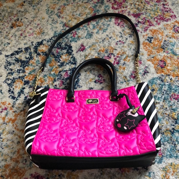 Betsey Johnson Handbags - Luv Betsey Lbdena Quilted Unicorn Cat Crossbody